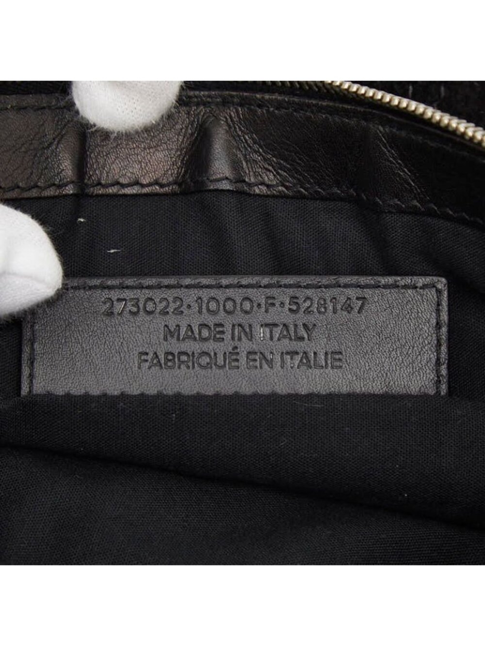Balenciaga Classic Clip M Clutch Black Suede Leather - Picture 10 of 10